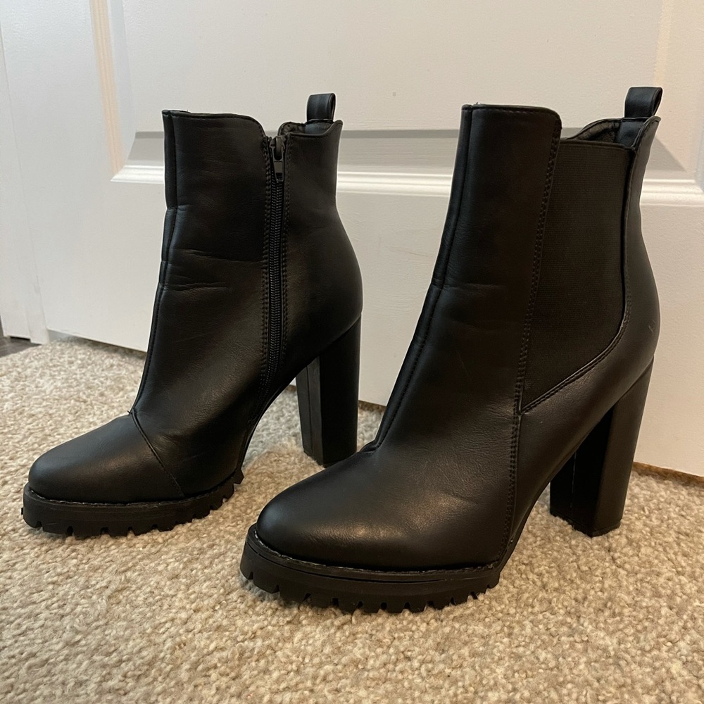 Black Heeled Booties